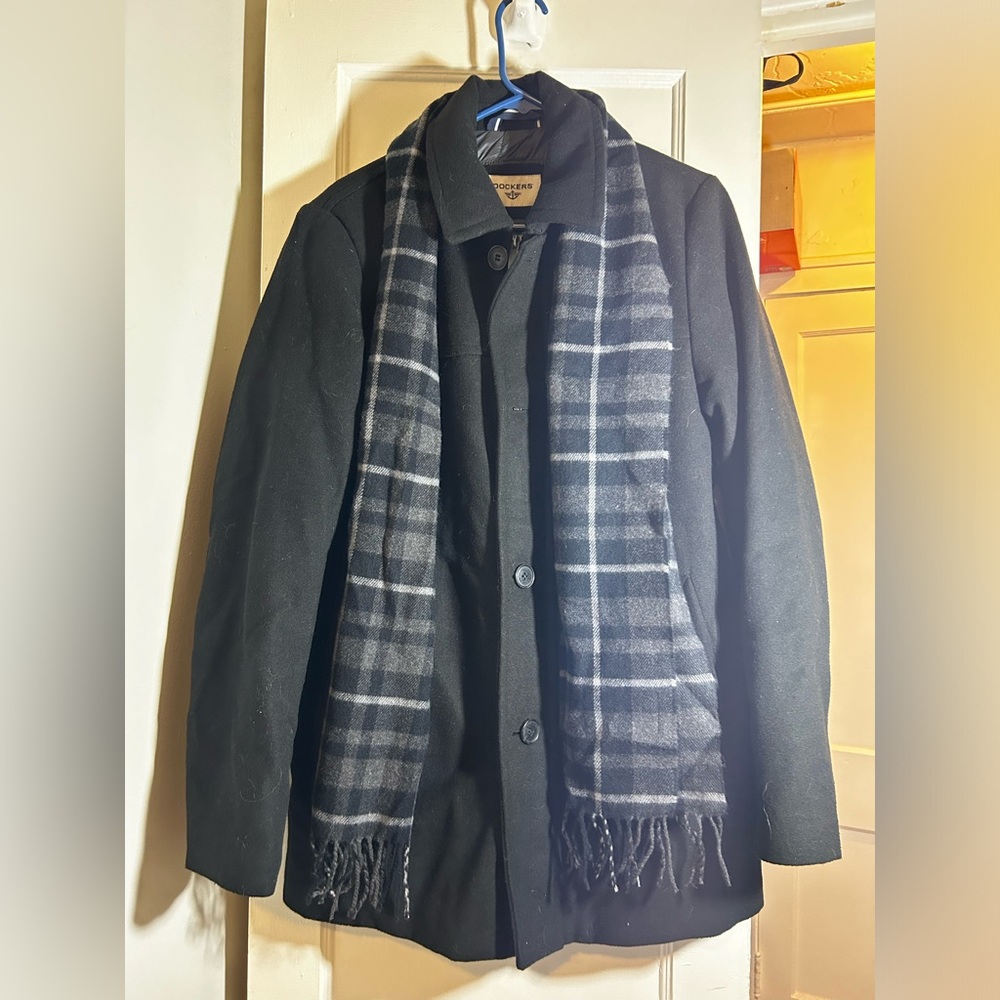 Black Dockers dress Coat
